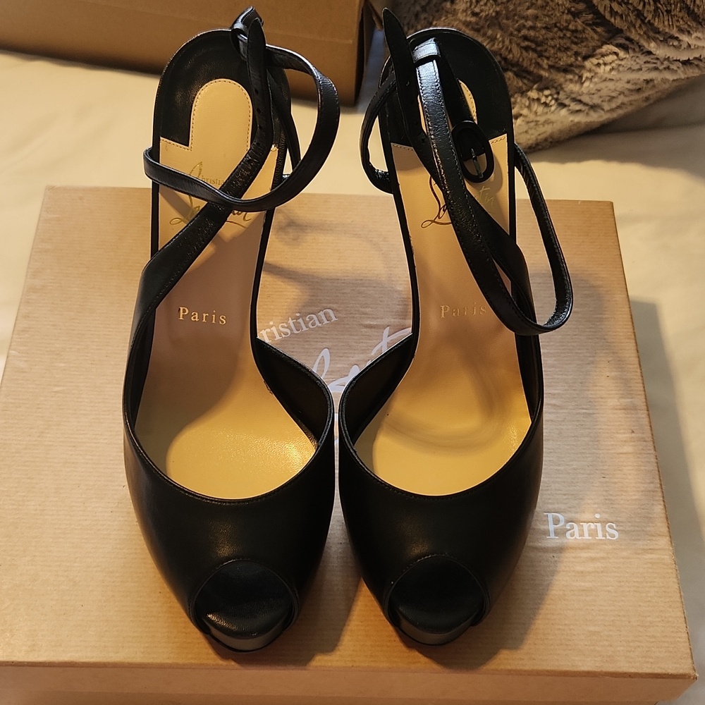 Christian Louboutin Jenlove Alta peep-toe heels